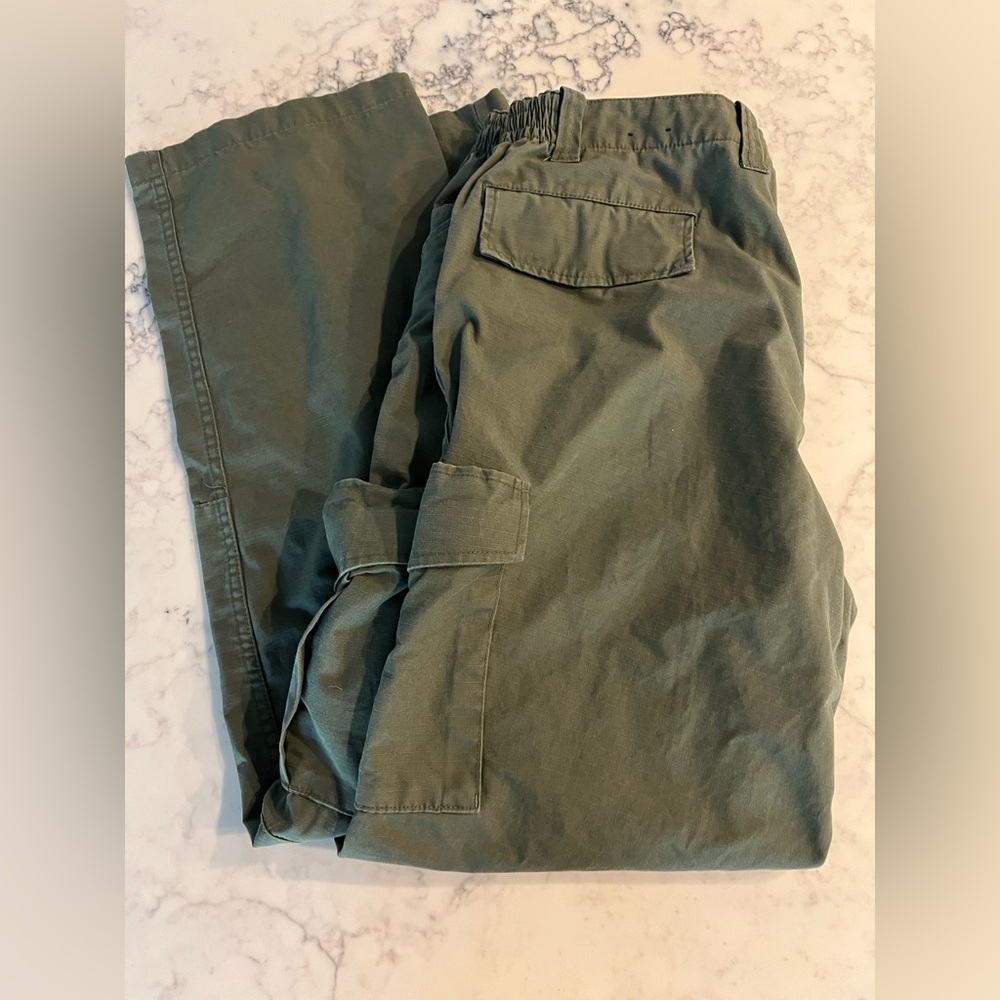 Genuine Gear Tactical Cargo Pants 38x34 Green Men’s Military Flex waist EUC